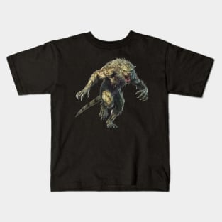 Ravenous Shadows: Horror of the Zombie Panther Kids T-Shirt